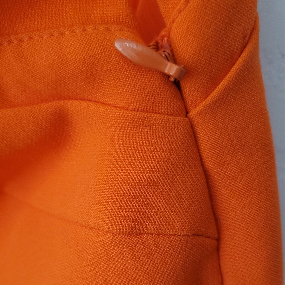 VICTORIA BECKHAM for Target Orange One Shoulder Scallop Dress Size XS NWT - Picture 5 of 12